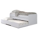 Ver imagem 1 de Cama Bicama Juliette com Auxiliar e Gavetas Branco - Robel