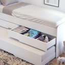 Ver imagem 3 de Cama Bicama Juliette com Auxiliar e Gavetas Branco - Robel