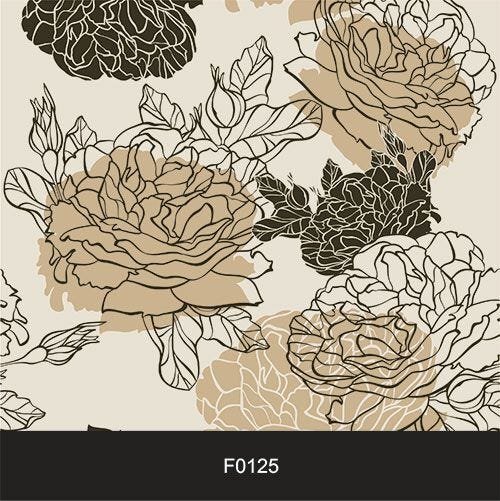 Papel de Parede Adesivo Lavável f0125 Floral Vazada Marrom - 2