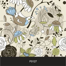 Papel de Parede Adesivo Lavável f0127 Floral Moderno Bege - 2