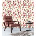 Ver imagem 1 de Papel de Parede Adesivo Lavável f0131 Floral Folha Abstrato