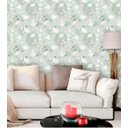 Ver imagem 1 de Papel de Parede Adesivo Lavável f0141 Floral Passaro, Coração, Azul