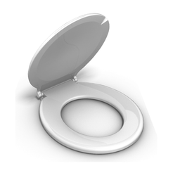 Assento Tampa para Vaso Sanitário Oval Almofadado Especial Econômico Branco Durín - 2