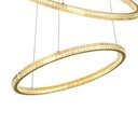 Ver imagem 3 de Lustre Pendente Skylight Saturno 3357 Dourado Led Bivolt Dourado
