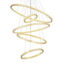 Ver imagem 2 de Lustre Pendente Skylight Saturno 3357 Dourado Led Bivolt Dourado