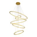 Ver imagem 1 de Lustre Pendente Skylight Saturno 3357 Dourado Led Bivolt Dourado