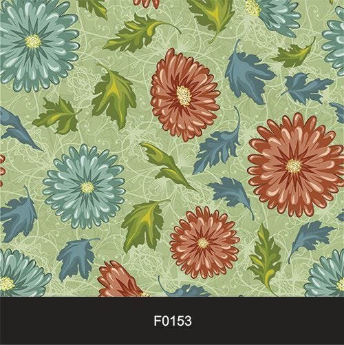 Papel de Parede Adesivo Lavável f0153 Floral Vintage Retrô - 2