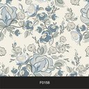 Ver imagem 2 de Papel de Parede Adesivo Lavável f0158 Floral Retrô Azul