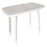 Mesa De Plastico Retangular Tiradentes 130x80 Branco - 1
