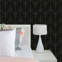 Ver imagem 1 de Papel de Parede Lavável Clássico Arabesco ca0009 Preto