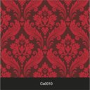 Ver imagem 2 de Papel de Parede Lavável Clássico Arabesco ca0010 Vermelho