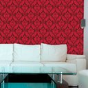 Ver imagem 1 de Papel de Parede Lavável Clássico Arabesco ca0010 Vermelho