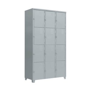 Armário Roupeiro de Aço Vestiário 12 Portas Locker