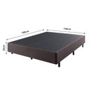 Ver imagem 2 de Cama Box Casal Reforçada 138x188 + Colchão Ecoline Ecoflex Espuma D23 Courino Linho