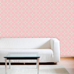 Papel de Parede Lavável Clássico Arabesco ca0028 Rosa Choque - 1