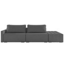 Ver imagem 7 de Sofá Ilha Modular com Puff para Sala Living 252cm Georgia K04 Linho Cinza Escuro - Mpozenato
