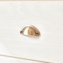 Ver imagem 7 de Escrivaninha Mesa Madeira 3 Gavetas Gomes Branco Mel