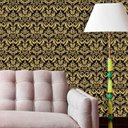 Ver imagem 1 de Papel de Parede Lavável Clássico Arabesco ca0039 Dourado