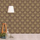 Ver imagem 1 de Papel de Parede Lavável Clássico Arabesco ca0041 Dourado