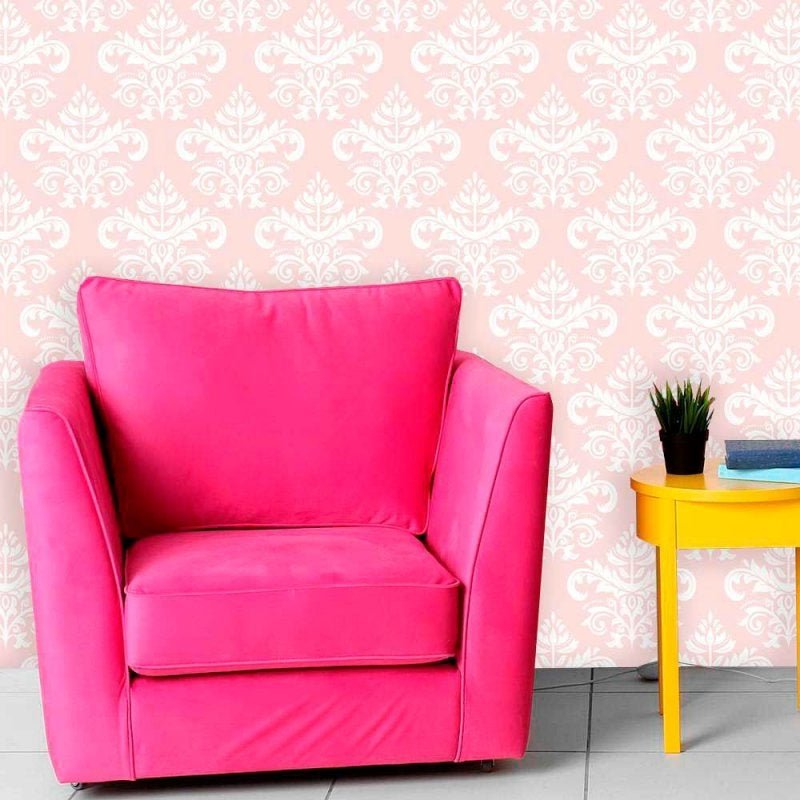 Papel de Parede Lavável Clássico Arabesco ca0044 Rosa Menor preço em Papel de Parede Lavável Clássico Arabesco ca0044 Rosa