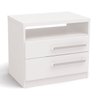 Mesa de Cabeceira 2 Gavetas e 1 Nicho S302 Kappesberg - 1