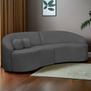 Ver imagem 2 de Sofá Orgânico Palermo 4 Lugares 210cm Bouclê - Sofa Store:bouclê Cinza Chumbo