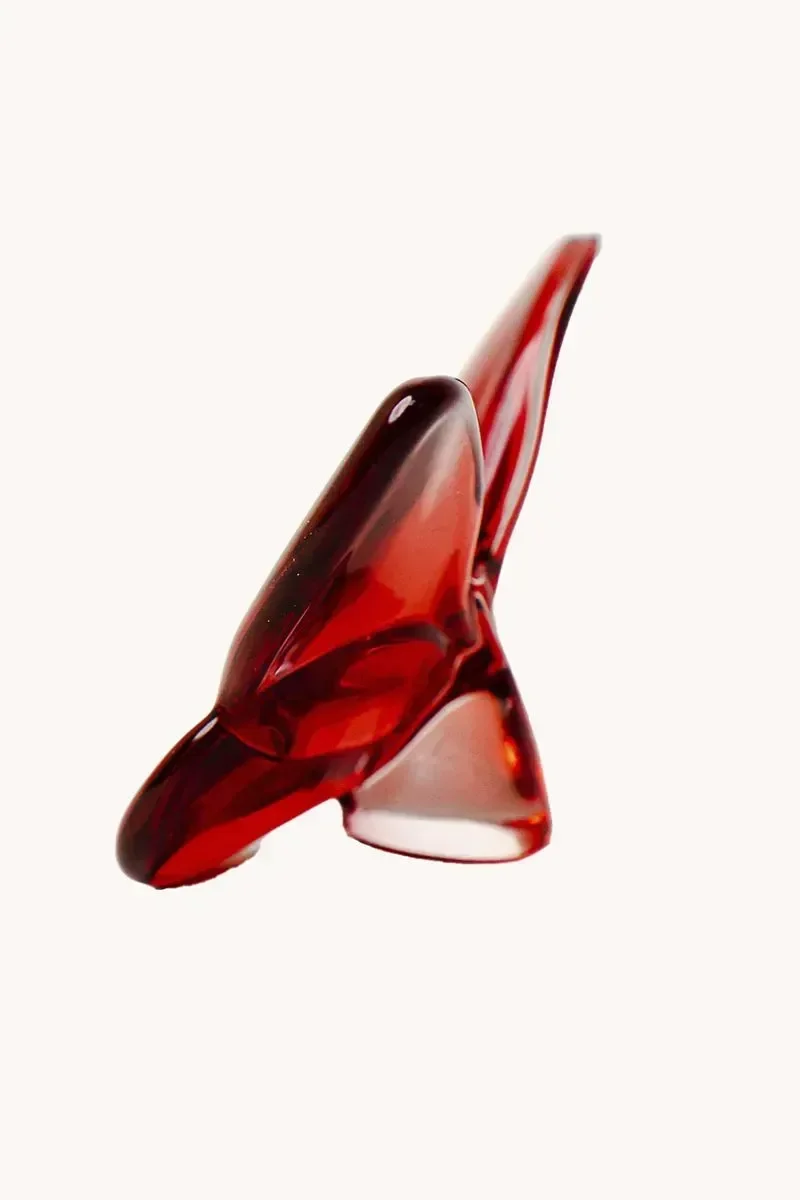 Ver imagem 2 de Borboleta Decorativa em Vidro Vermelho