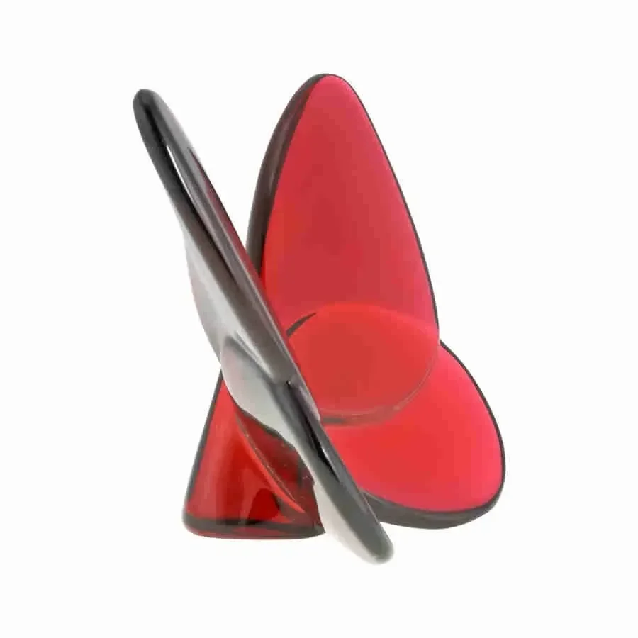 Ver imagem 3 de Borboleta Decorativa em Vidro Vermelho