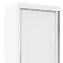 Ver imagem 3 de Guarda-roupa com Espelho 2 Portas e Pés Royale Branco Acetinado - Gelius Móveis