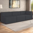 Ver imagem 2 de Sofá Modulado 3 Lugares 231cm Espuma D33 Multimóveis Cr45359 Grafite