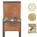Ver imagem 3 de Mesa Bistrô e 2 Banquetas Roma Marrom Corda Náutica Estofado 6 Trama Original