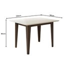 Ver imagem 3 de Mesa de Jantar Kate 120cm Carvalho/grafite/preto - Poliman