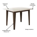 Ver imagem 2 de Mesa de Jantar Kate 120cm Carvalho/grafite/preto - Poliman