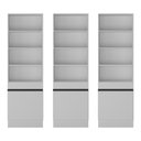 Ver imagem 5 de Armário/Estante Escritório 3 Portas Multimóveis MP7001 Branco/Preto
