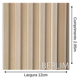 Painel Decorativo Ripado Berlim 12,2x285cm Paredes Salas - 2
