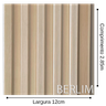 Painel Decorativo Ripado Berlim 12,2x285cm Paredes Salas - 2