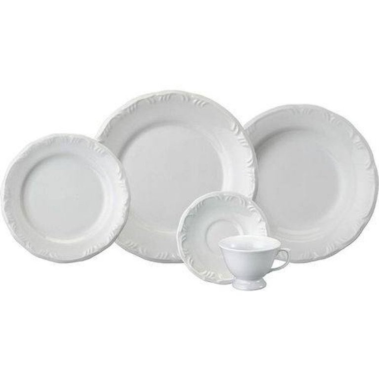 Aparelho de Jantar Pomerode 20 Peças - Schmidt Branco
