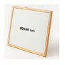 Quadro Branco 80x60 Cm Moldura Madeira Pinus C/ Pincel Marcador e Apagador Gv Office - 3