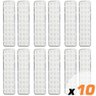 Kit 10x Luminária Emergência Segurimax Premium 30 LEDs 50/100 Lumens - 1