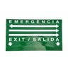 Kit 10x SINALIZAÇÃO SAÍDA SEGURIMAX PREMIUM FACE UNICA VERDE + SELETOR + ADESIVO - 2