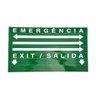 Kit 10x SINALIZAÇÃO SAÍDA SEGURIMAX PREMIUM FACE UNICA VERDE + SELETOR + ADESIVO - 3