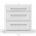 Ver imagem 2 de Mesa de Cabeceira 3 Gavetas A203 Smart Kappesberg