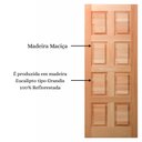 Ver imagem 3 de Folha de Porta Maciça em Eucalipto Acabamento Natural 210x70cm PM46 Custom Cruzeiro Portas