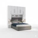 Ver imagem 5 de Guarda Roupa Casal 1220SK 5 Portas de Bater 6 Gavetas MDF Laqueado Branco Móveis Ilan 271,4cm