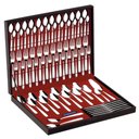 Ver imagem 1 de Faqueiro Tramontina Maresias Inox C/ Estojo de Madeira 76 Peças