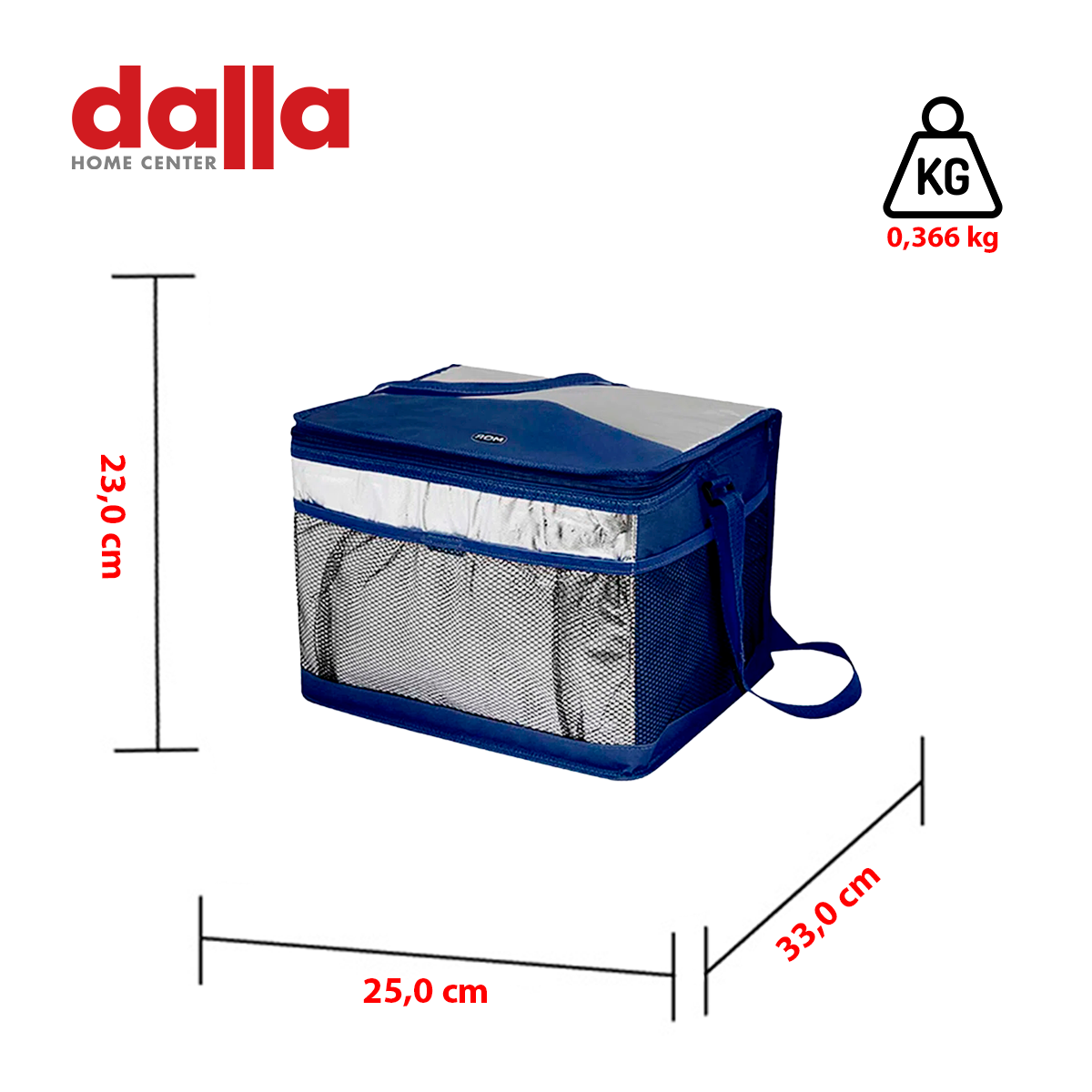 Bolsa Térmica Mor  Ice Cooler 20 Litros Azul Marinho - 4