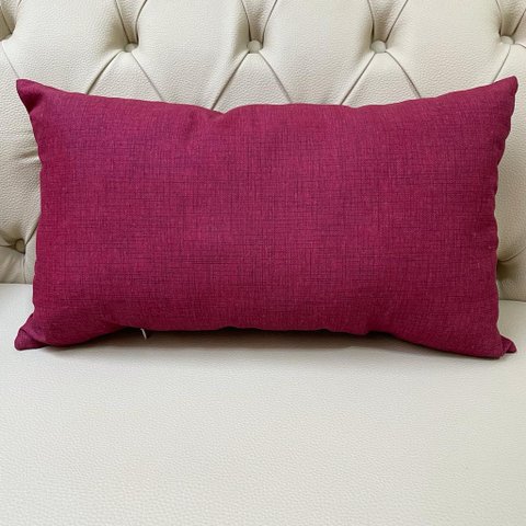 Almofada Retangular Marsala Liso Impermeável 50x28cm