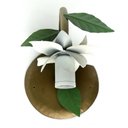 Ver imagem 2 de Arandela de Parede Interna Rústica de Ferro Artesanal com Flor - Branco