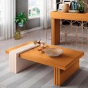 Ver imagem 7 de Estante Home Theater Titan e Mesa de Centro Luna Cinamomo Off White – Hb Móveis