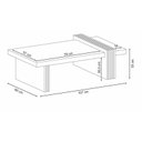 Ver imagem 3 de Estante Home Theater Titan e Mesa de Centro Luna Cinamomo Off White – Hb Móveis